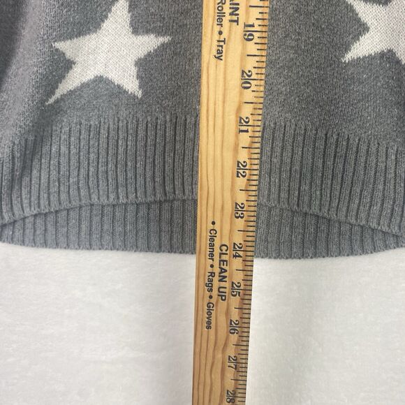 Disney x Chaser Mickey Mouse Graphic Sweater Womens Medium Gray Scoop Neck - Picture 5 of 7